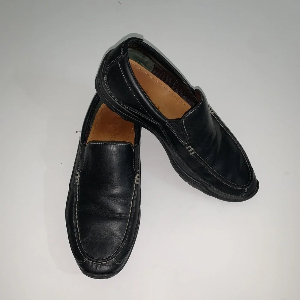 Cole Haan Shoes Mens Size 8 Black Leather Slip On Loafers Casual